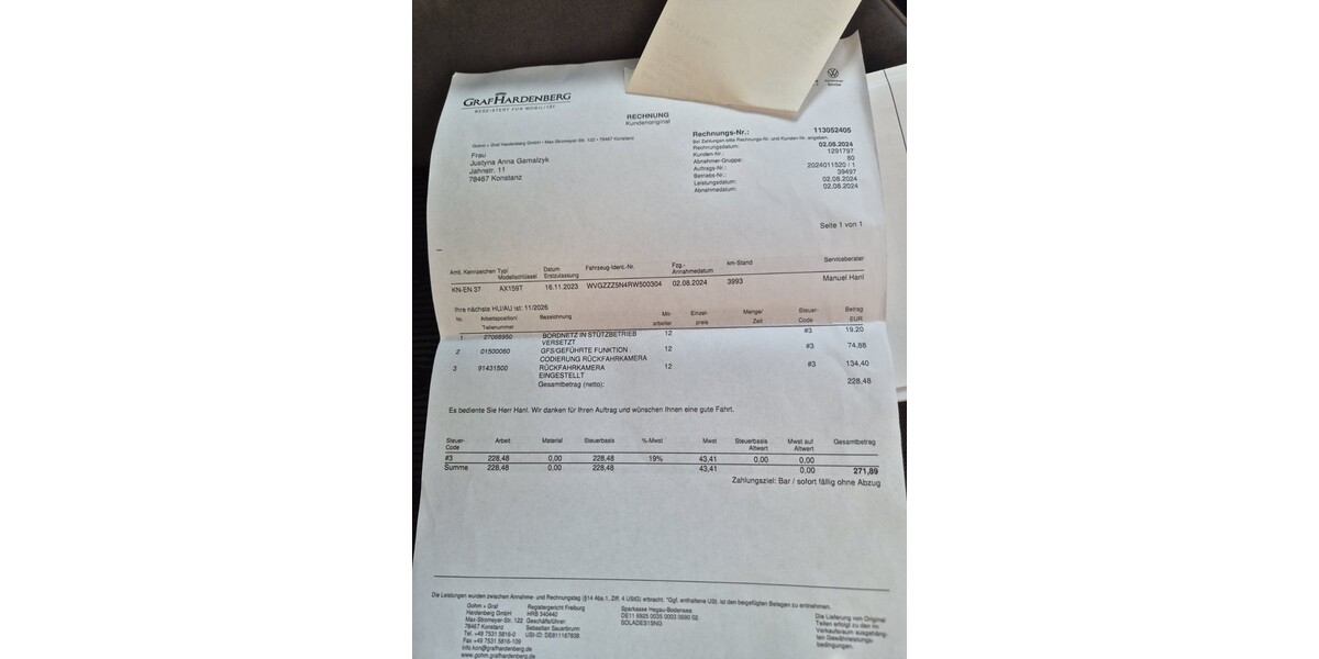 VW Tiguan 23.000 km 43.000 &euro; Konstanz 78462