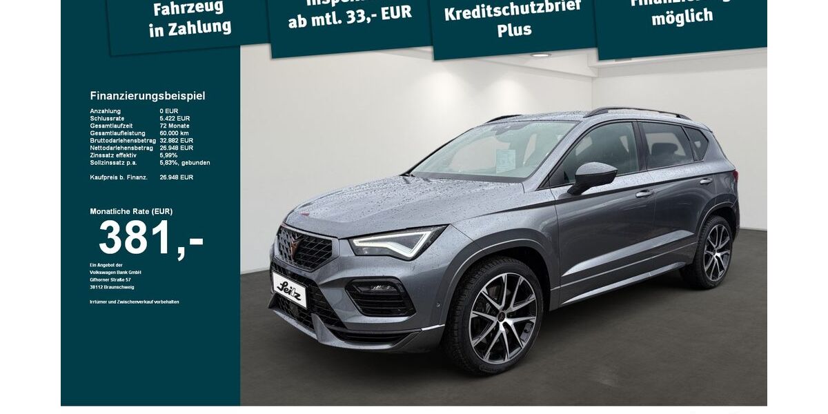 Cupra Ateca 100.120 km 26.890 &euro; Weingarten 88250
