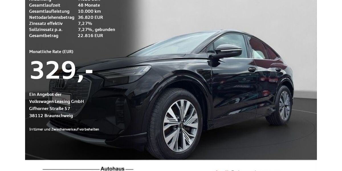 Audi Q4 e-tron 36.203 km 32.780 &euro; Ravensburg 88214