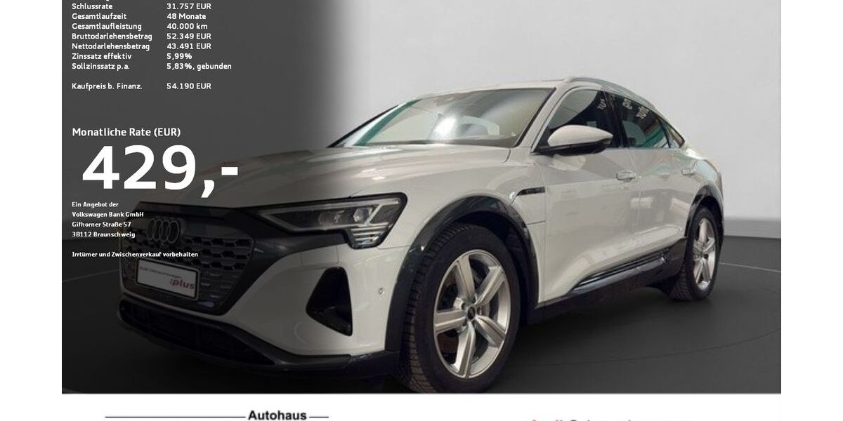 Audi Q8 e-tron 30.312 km 53.620 &euro; Ravensburg 88214