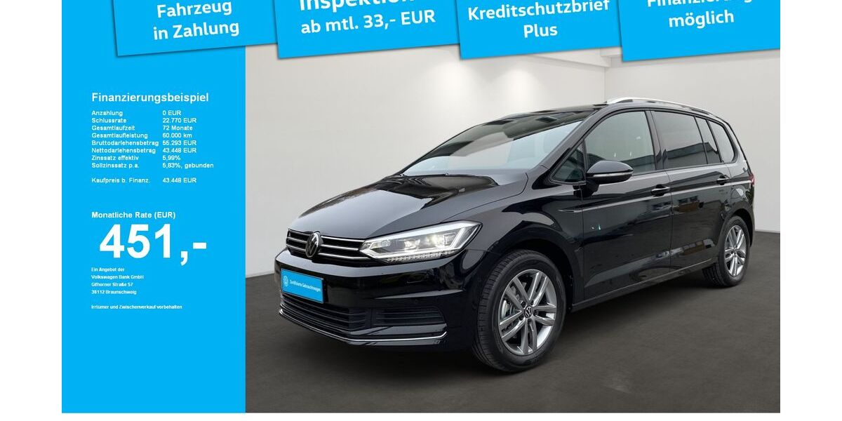 VW Touran 11.500 km 43.448 &euro; Wangen im Allgäu 88239