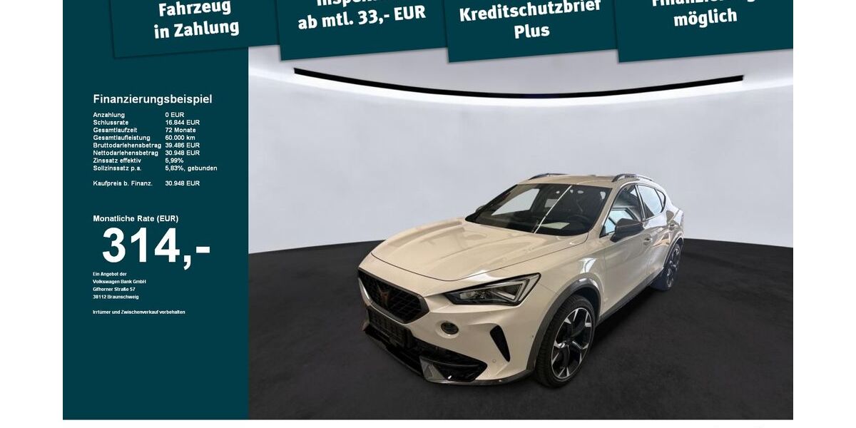 Cupra Formentor 21.160 km 30.824 &euro; Weingarten 88250