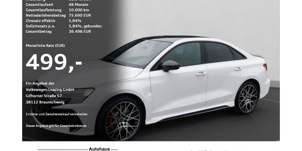 Audi RS3 12.100 km 69.990 &euro; Ravensburg 88214