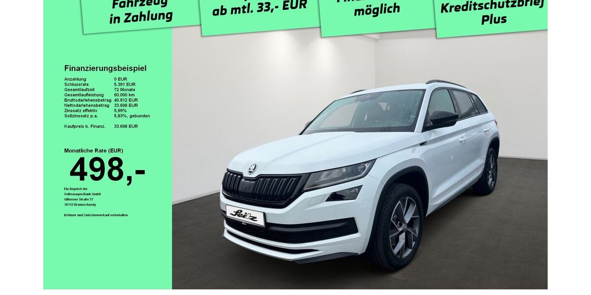 Skoda Kodiaq 61.250 km 32.639 &euro; Weingarten 88250