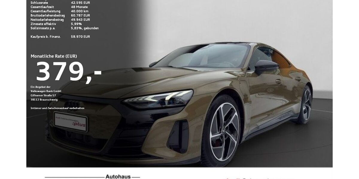 Audi e-tron GT 49.040 km 58.340 &euro; Ravensburg 88214