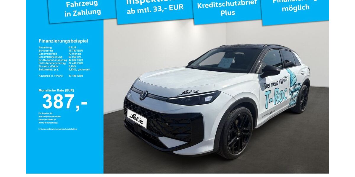 VW T-Roc 14.030 km 37.290 &euro; Weingarten 88250