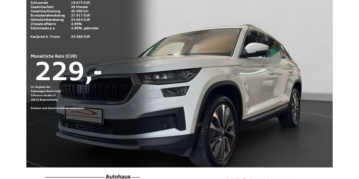 Skoda Kodiaq 56.486 km 30.680 &euro; Ravensburg 88214