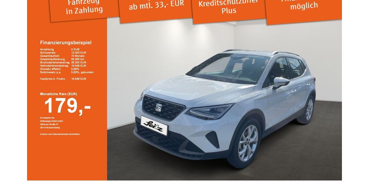 Seat Arona 16.100 km 19.523 &euro; Weingarten 88250